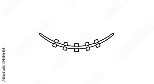 Dental Braces Wire Arch Curve, Orthodontic Treatment, Straightening Teeth, Medical Device