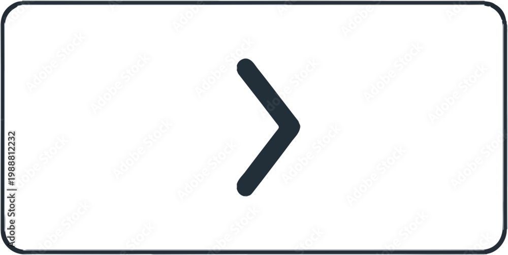 Obraz premium Minimal Right Arrow Icon Vector (Simple Navigation Symbol)