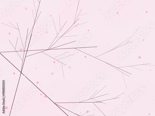 Cherry Blossom Sakura Pink Flower Pattern Design Backdrop