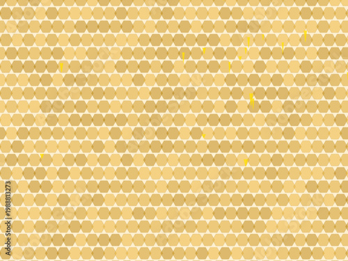 Honey Drip Honeycomb Pattern Organic Design