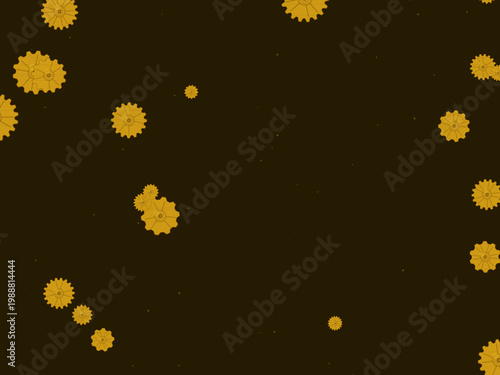 Industrial Steampunk Gears Clockwork Pattern Design