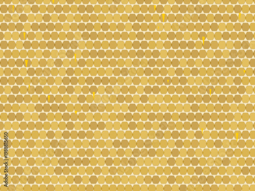 Honey Drip Honeycomb Pattern Organic Design