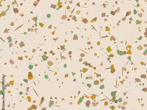 Minimalist Terrazzo Stone Chip Pattern Abstract Vector Background