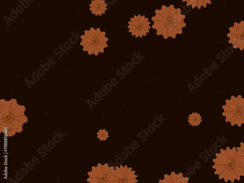 Victorian Steampunk Cog Gear Pattern Design