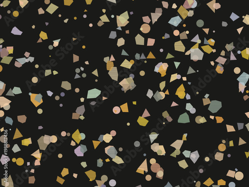 Modern Terrazzo Pattern Colorful Stone Chips Trendy Background