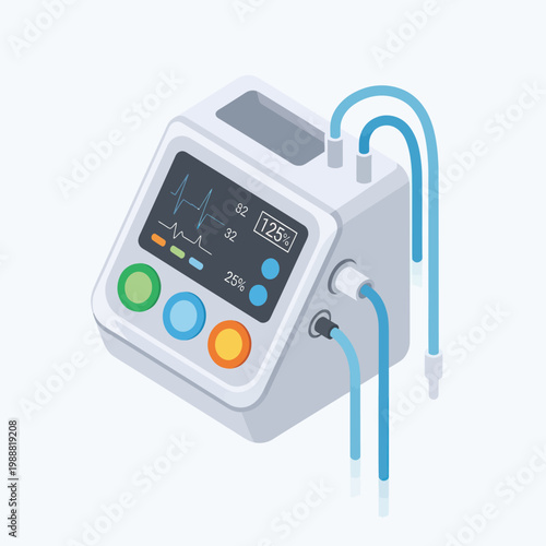 Medical Ventilator Machine for Respiratory Support.