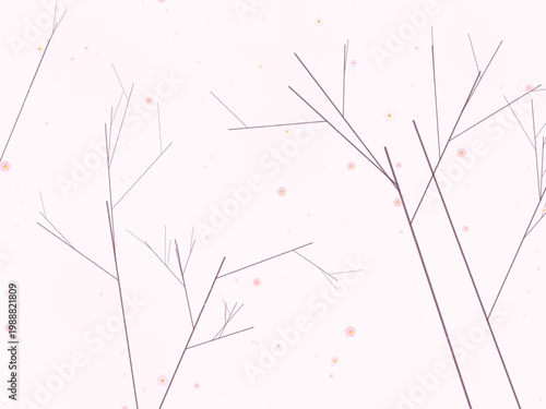 Cherry Blossom Sakura Pink Flower Pattern Design Backdrop