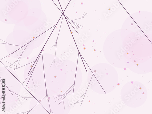 Spring Cherry Blossom Floral Pattern Design