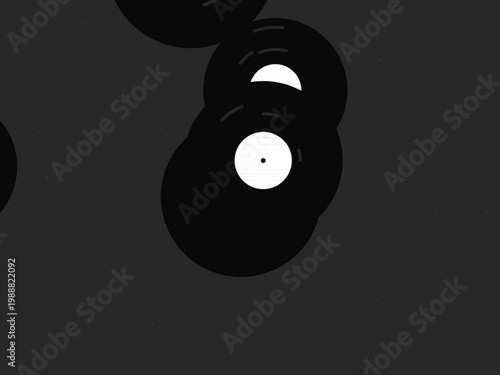 Vinyl LP Record Groove Pattern Music Background