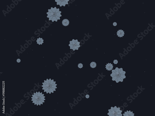 Brass Gear Cog Steampunk Pattern Background