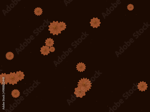 Victorian Steampunk Cog Gear Pattern Design