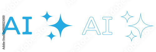 Artificial intelligence icon in flat style. AI generate vector illustration on isolated background. Prompt algorithm sign business concept.