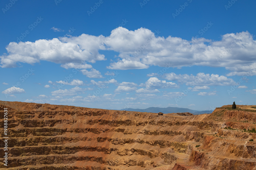 Naklejka premium Surface mining operations in Colorado