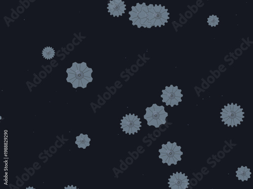 Brass Gear Cog Steampunk Pattern Background