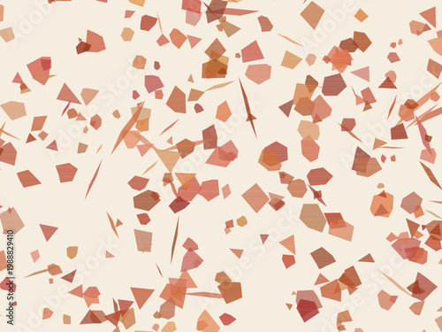 Neutral Terrazzo Marble Chips Elegant Contemporary Pattern