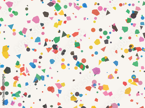 Colorful Terrazzo Fragments Organic Stone Mosaic Background