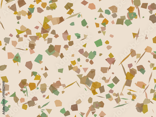 Pastel Terrazzo Texture Scattered Fragments Surface Design