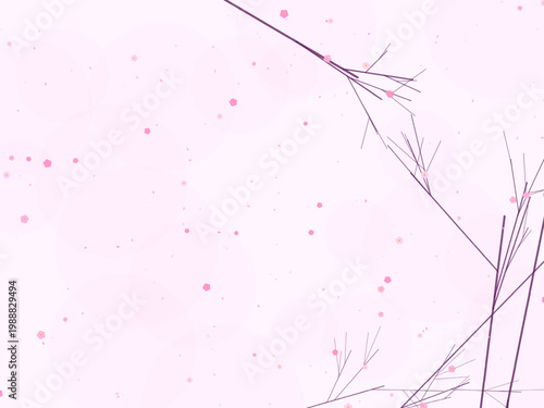 Spring Cherry Blossom Floral Pattern Design