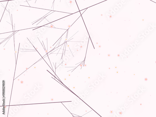 Japanese Sakura Cherry Tree Pattern Background