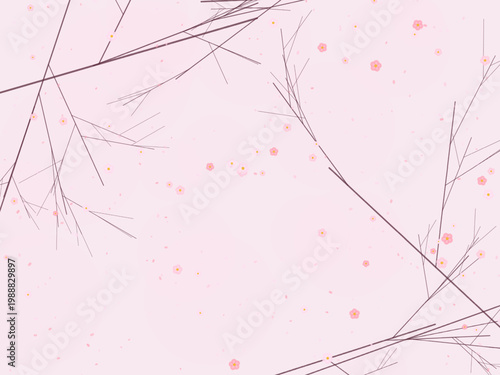 Spring Cherry Blossom Floral Pattern Design