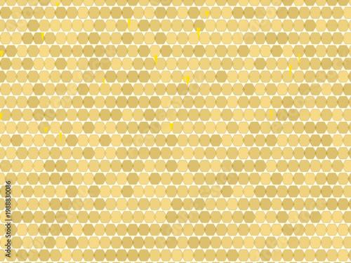 Honeycomb Drip Pattern Hexagon Honey Background