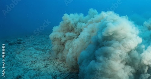sand underwater moving making shapes  no gravity like sand storms and clouds