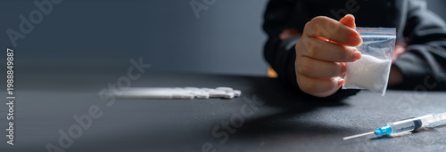 Foto Young  Suffering from Drug Addiction