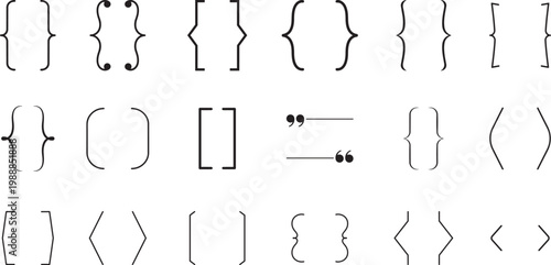 Typographic Symbols Showcase: A curated collection of diverse typographic symbols, meticulously presented for various creative applications.png