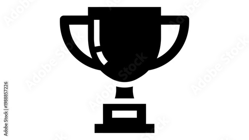 Trophy icon vector illustration isolated on white background