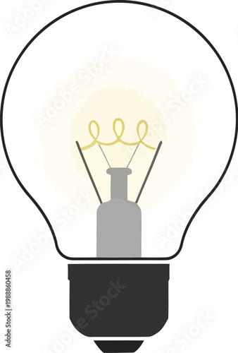 Lightbulb icon represents the innovative spark of a bright new business idea.