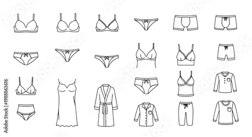 Fashion Collection Underwear Bras Panties Pajamas Robes Lingerie Fashion