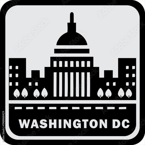 Washington DC Skyline Icon