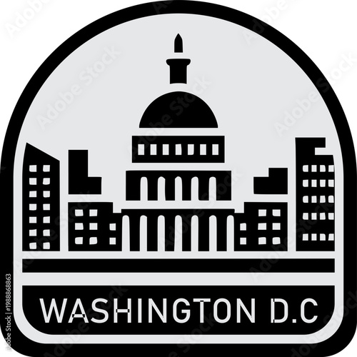 Washington DC Skyline Icon