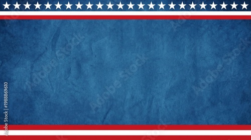 Patriotic Stars and Stripes Background with Copy Space suitable for USA Independence Day Moment