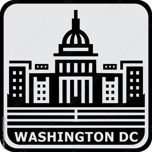Washington DC Skyline Icon