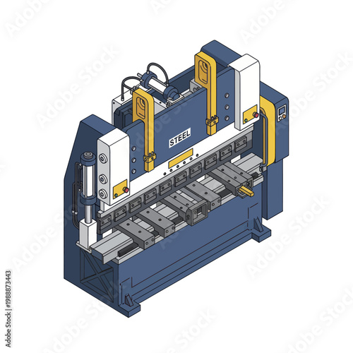 Industrial Sheet Metal Bending Machine for Manufacturing.