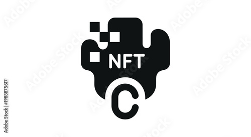 Nft cactus icon a digital asset representation in a unique design