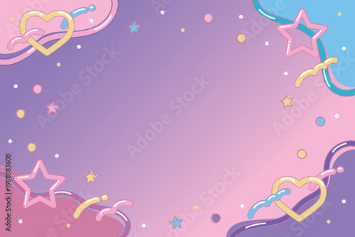 シティポップ フレーム 背景 壁紙 ベクター イラスト レトロ