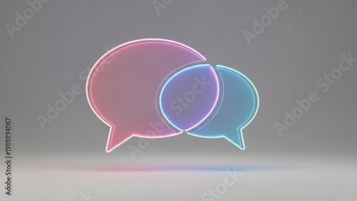 Dynamic digital communication icon illustrating modern social interaction and global connection