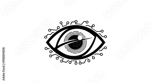 Detailed illustration of a human eye.