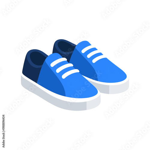 Shoes 3D icon
Vector color 3D icon on a white background