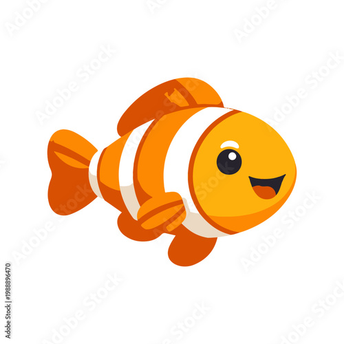 Fish 3D icon
Vector color 3D icon on a white background