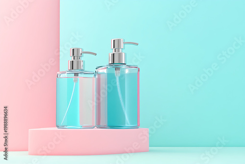 Clean Digital Art of Hand Soap Dispenser