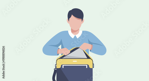 Man shredding documents in a paper shredder for secure disposal.