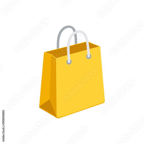 Shopping bag 3D icon
Vector color 3D icon on a white background