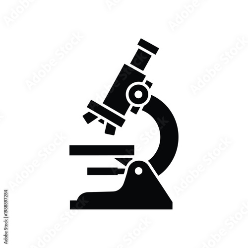 Microscope stands ready for detailed scientific research.