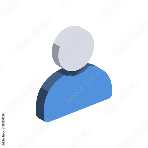 User 3D icon
Vector color 3D icon on a white background