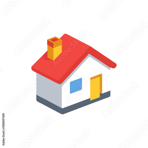 House 3D icon
Vector color 3D icon on a white background