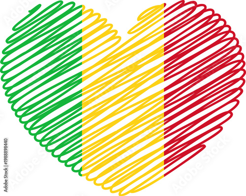 Obraz na plátně mali flag