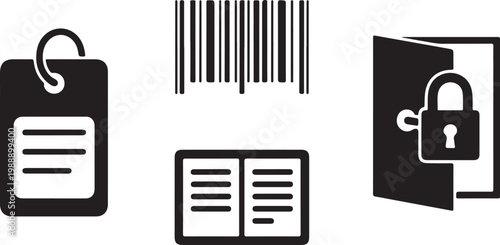 Minimalist black for finance banking money and wallet